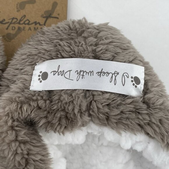 Faceplant Dreams Paw Print Footsies Slippers Size Large NEW - Picture 4 of 6